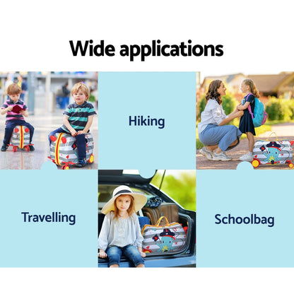 Wanderlite 17 Kids Ride On Luggage Children Suitcase Trolley Travel Octopus"