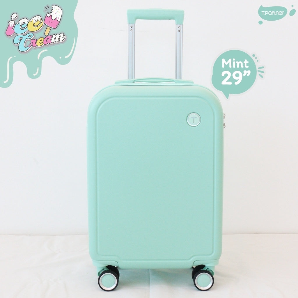 TPartner Hardshell Checked Luggage Bag Travel Trolley TSA 29 - Mint Green"