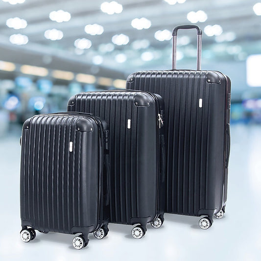Delegate Suitcases Luggage Set 20 24" 28"Carry On Trolley TSA Travel Bag"