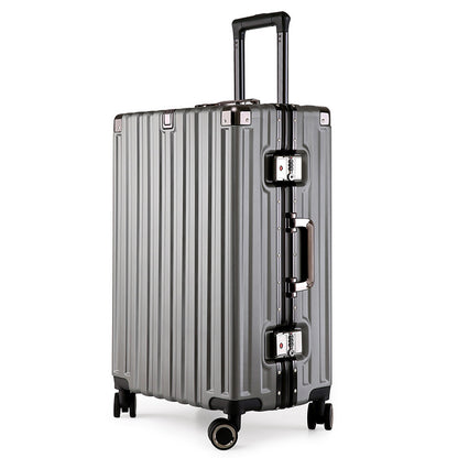 Aluminum Alloy Hard-Shell Suitcase with TSA Lock -20 Spinner Luggage in Grey"